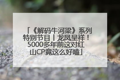 《解码牛河梁》系列特别节目丨龙凤呈祥！5000多年前这对红山CP竟这么好嗑