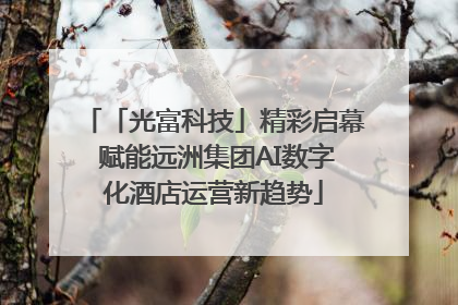 「光富科技」精彩启幕 赋能远洲集团AI数字化酒店运营新趋势