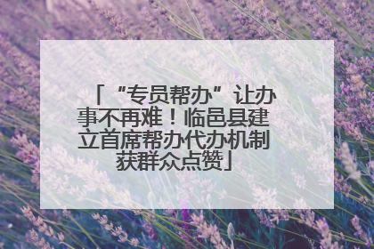 “专员帮办”让办事不再难！临邑县建立首席帮办代办机制获群众点赞