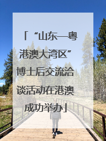 “山东—粤港澳大湾区”博士后交流洽谈活动在港澳成功举办