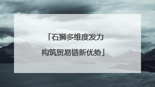 石狮多维度发力 构筑贸易链新优势