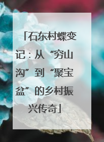 石东村蝶变记：从“穷山沟”到“聚宝盆”的乡村振兴传奇