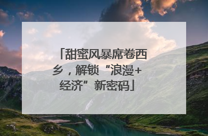甜蜜风暴席卷西乡，解锁“浪漫+经济”新密码