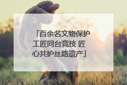 百余名文物保护工匠同台竞技 匠心共护丝路遗产