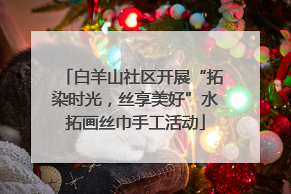 白羊山社区开展“拓染时光，丝享美好”水拓画丝巾手工活动