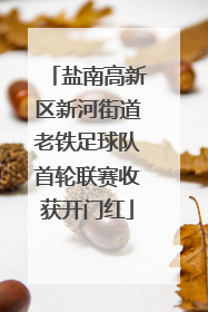盐南高新区新河街道老铁足球队首轮联赛收获开门红