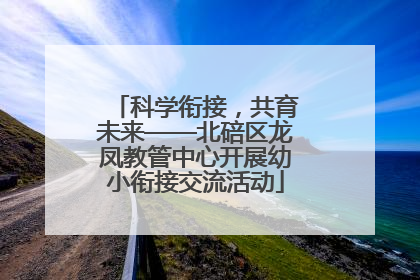 科学衔接，共育未来——北碚区龙凤教管中心开展幼小衔接交流活动