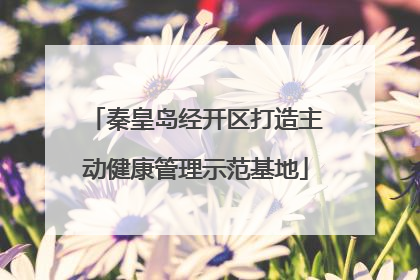 秦皇岛经开区打造主动健康管理示范基地