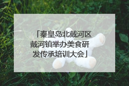 秦皇岛北戴河区戴河镇举办美食研发传承培训大会