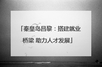 秦皇岛昌黎：搭建就业桥梁 助力人才发展