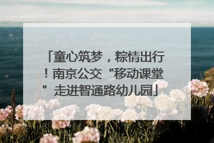 童心筑梦，粽情出行！南京公交“移动课堂”走进智通路幼儿园