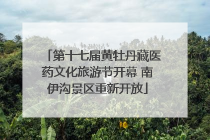 第十七届黄牡丹藏医药文化旅游节开幕 南伊沟景区重新开放