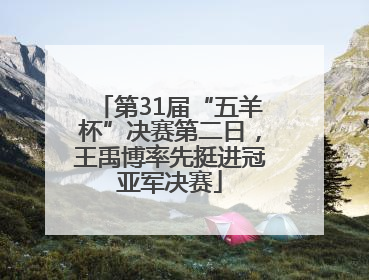 第31届“五羊杯”决赛第二日，王禹博率先挺进冠亚军决赛
