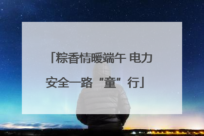 粽香情暖端午 电力安全一路“童”行