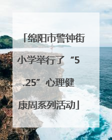 绵阳市警钟街小学举行了“5.25”心理健康周系列活动