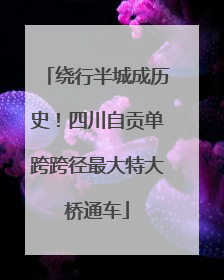 绕行半城成历史！四川自贡单跨跨径最大特大桥通车