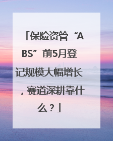 保险资管“ABS”前5月登记规模大幅增长，赛道深耕靠什么？
