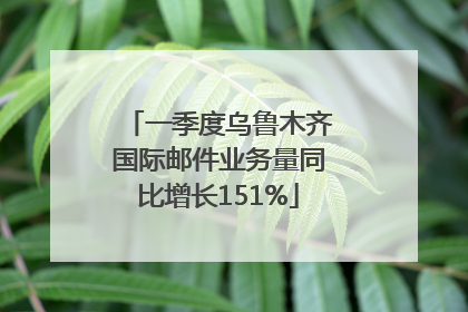 一季度乌鲁木齐国际邮件业务量同比增长151%