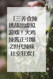 三养食辣挑战出虚拟游戏！火鸡辣酱正引爆Z世代辣味社交狂欢