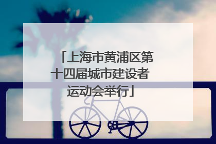 上海市黄浦区第十四届城市建设者运动会举行
