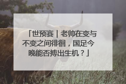 世预赛｜老帅在变与不变之间徘徊，国足今晚能否搏出生机？