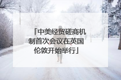 中美经贸磋商机制首次会议在英国伦敦开始举行