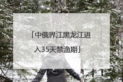 中俄界江黑龙江进入35天禁渔期