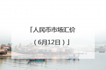 人民币市场汇价（6月12日）