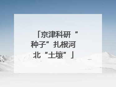 京津科研“种子”扎根河北“土壤”