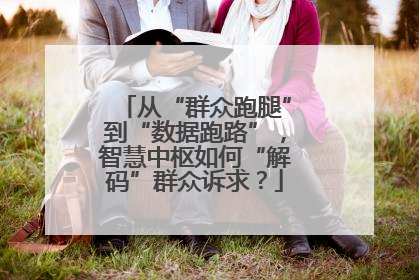 从“群众跑腿”到“数据跑路”，智慧中枢如何“解码”群众诉求？