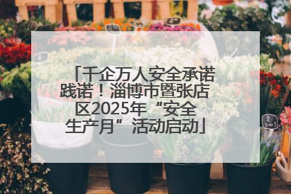 千企万人安全承诺践诺！淄博市暨张店区2025年“安全生产月”活动启动