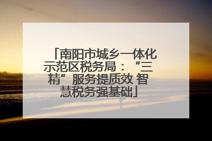 南阳市城乡一体化示范区税务局：“三精”服务提质效 智慧税务强基础