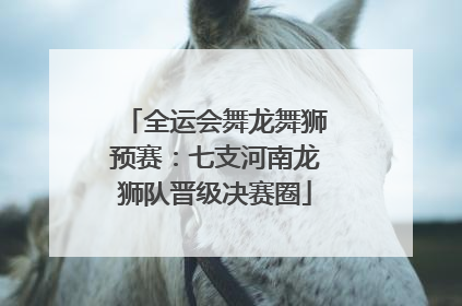全运会舞龙舞狮预赛：七支河南龙狮队晋级决赛圈