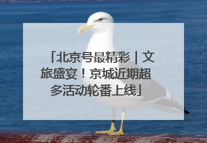 北京号最精彩｜文旅盛宴！京城近期超多活动轮番上线