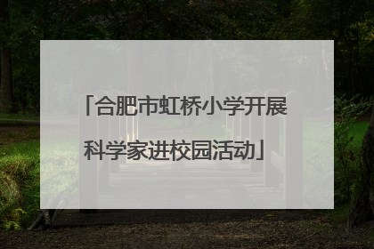 合肥市虹桥小学开展科学家进校园活动