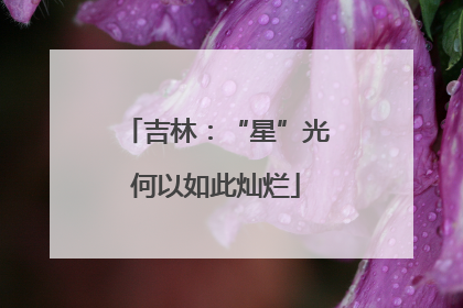 吉林：“星”光何以如此灿烂