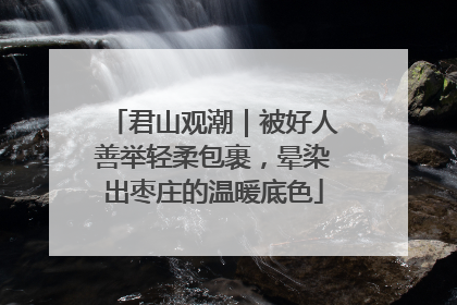 君山观潮｜被好人善举轻柔包裹，晕染出枣庄的温暖底色