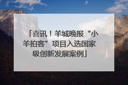喜讯！羊城晚报“小羊拍客”项目入选国家级创新发展案例