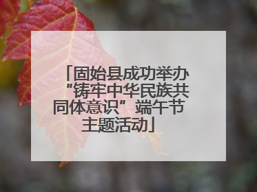 固始县成功举办“铸牢中华民族共同体意识”端午节主题活动