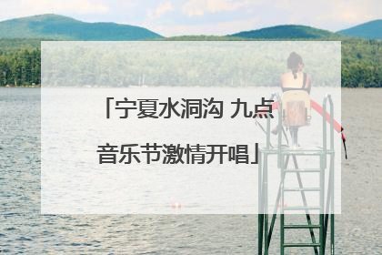 宁夏水洞沟 九点音乐节激情开唱