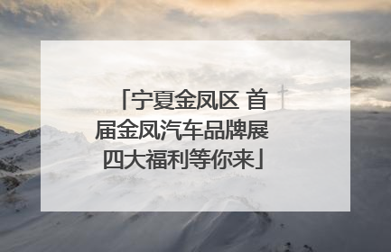 宁夏金凤区 首届金凤汽车品牌展四大福利等你来