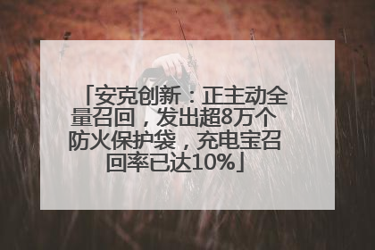 安克创新：正主动全量召回，发出超8万个防火保护袋，充电宝召回率已达10%