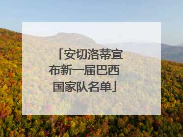 安切洛蒂宣布新一届巴西国家队名单