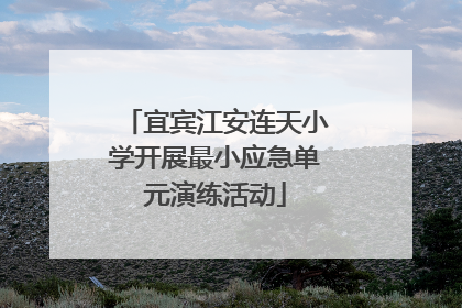 宜宾江安连天小学开展最小应急单元演练活动