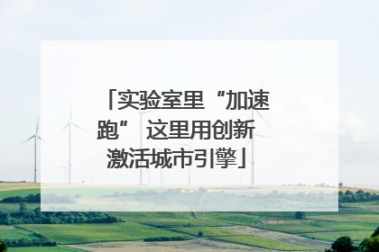 实验室里“加速跑” 这里用创新激活城市引擎