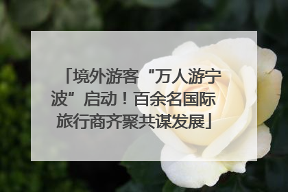 境外游客“万人游宁波”启动！百余名国际旅行商齐聚共谋发展