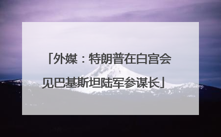 外媒：特朗普在白宫会见巴基斯坦陆军参谋长