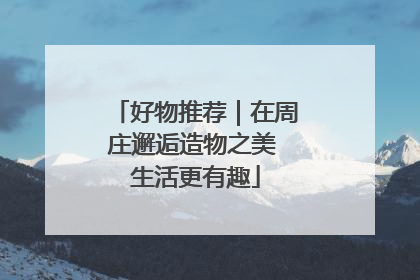 好物推荐｜在周庄邂逅造物之美 生活更有趣