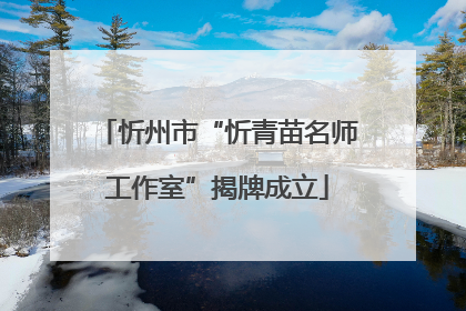 忻州市“忻青苗名师工作室”揭牌成立