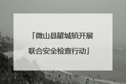 微山县驩城镇开展联合安全检查行动